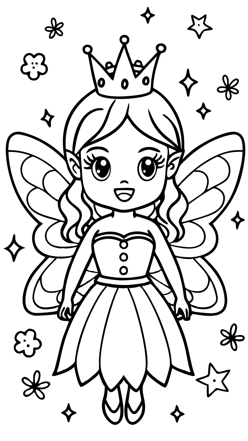 fairy princess coloring pages